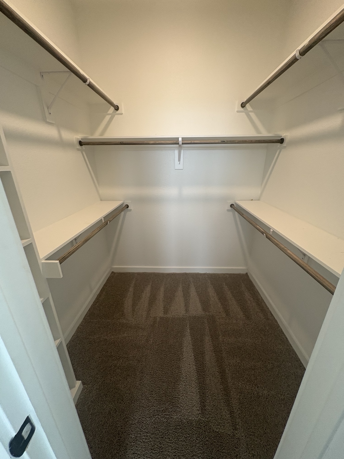Closet after carpet cleaning
