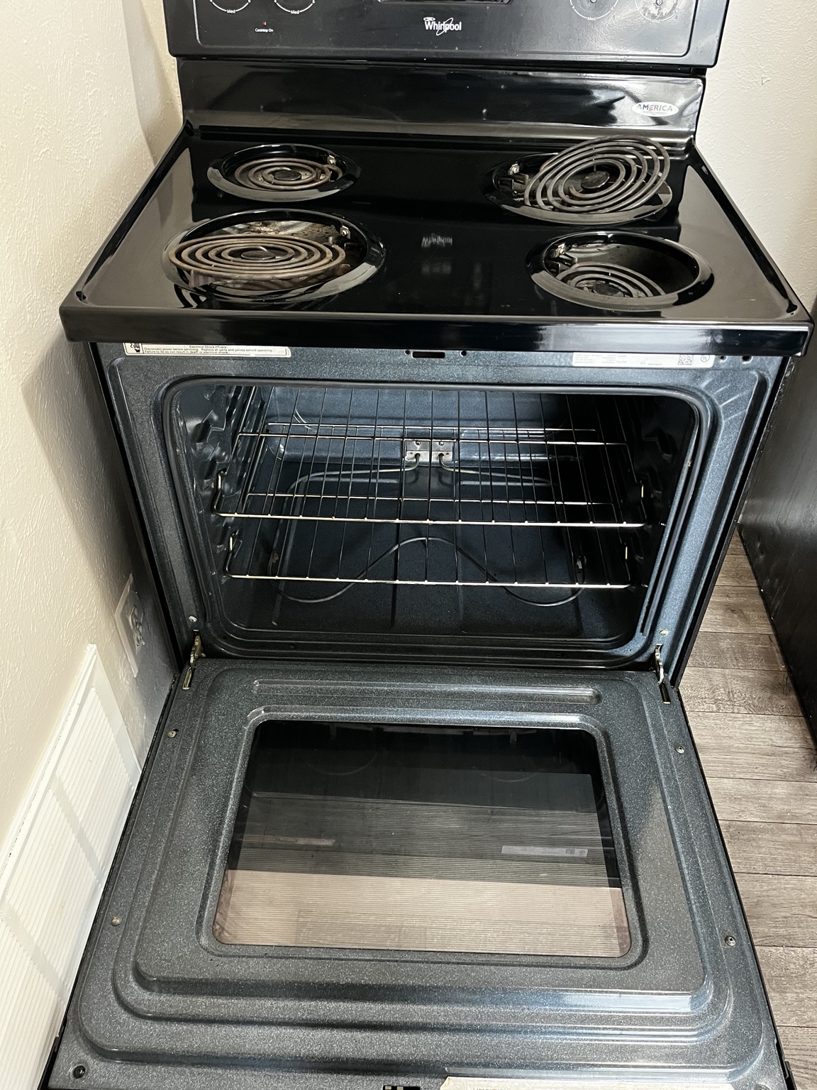Oven after cleaning