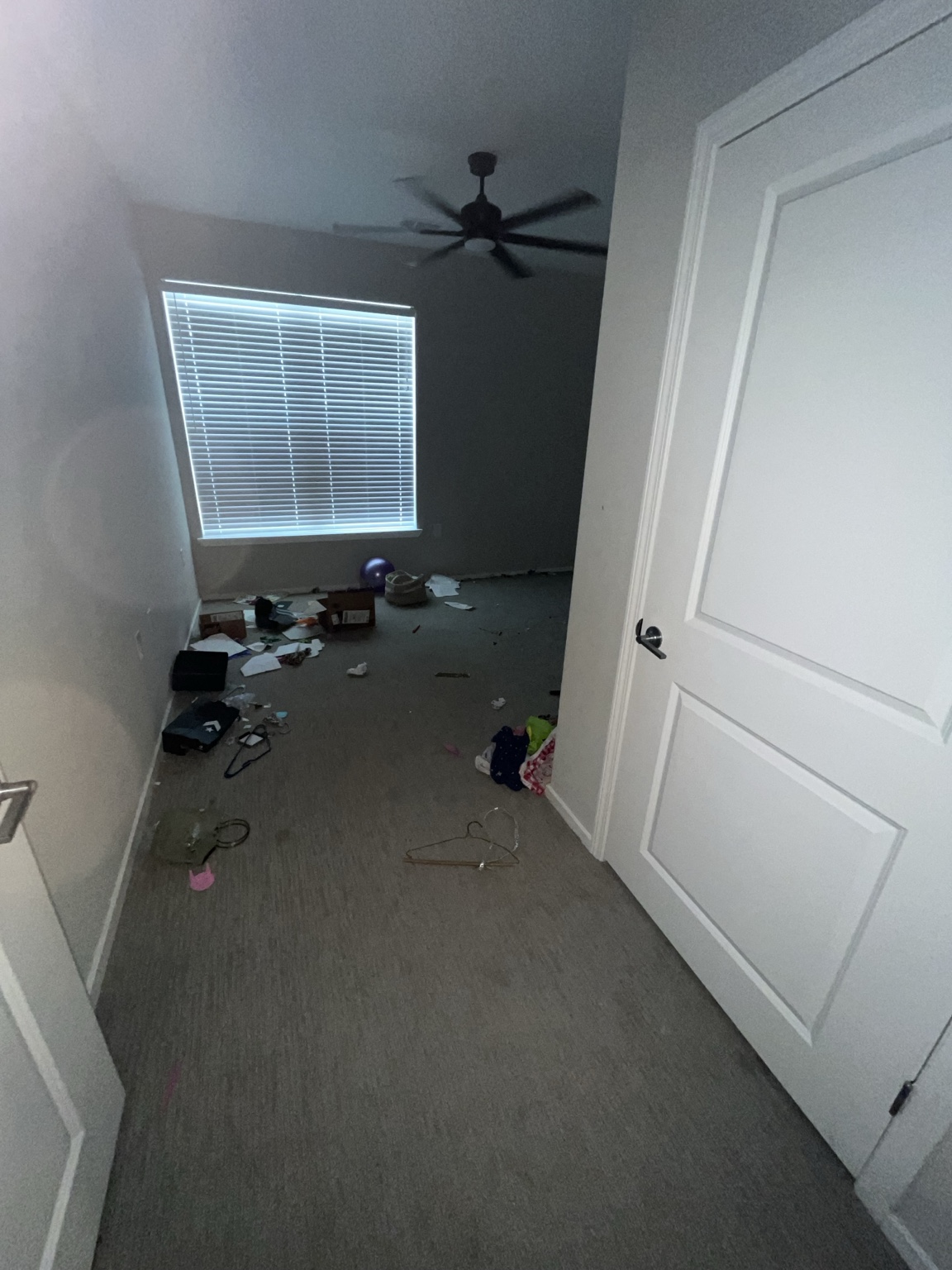 Room before move-out cleaning